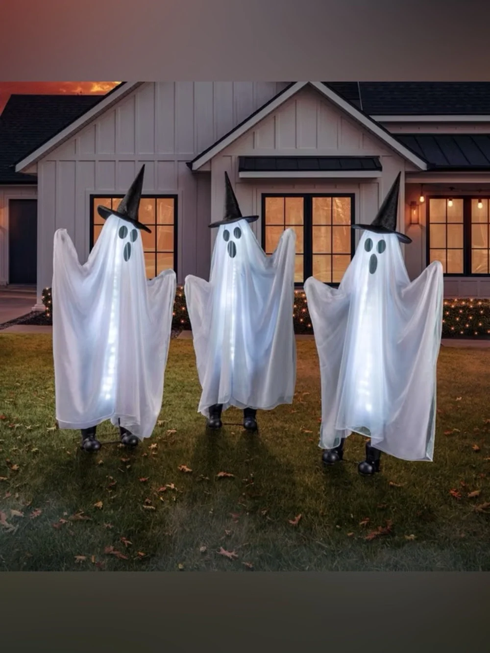 Pre-Lit Animated Ghosts, Set of 3